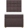 Box spring postel s matrací 80x200 cm textil [3291107] (Barva Světle šedá)