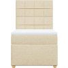 Box spring postel s matrací 80x200 cm textil [3291107] (Barva Světle šedá)