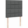 Box spring postel s matrací 80 x 200 cm textil [3293407] (Barva Světle šedá)