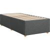 Box spring postel s matrací 80 x 200 cm textil [3293407] (Barva Světle šedá)