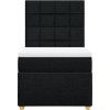 Box spring postel s matrací 80 x 200 cm textil [3293407] (Barva Světle šedá)