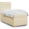 Box spring postel s matrací 80 x 200 cm textil [3293407] (Barva Světle šedá)