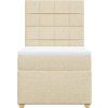 Box spring postel s matrací 80 x 200 cm textil [3293407] (Barva Světle šedá)
