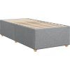 Box spring postel s matrací 80 x 200 cm textil [3293407] (Barva Světle šedá)