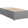 Box spring postel s matrací 80x200 cm textil [3286501] (Barva Tmavě šedá)