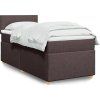 Box spring postel s matrací 80x200 cm textil [3286501] (Barva Tmavě šedá)