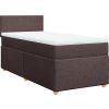 Box spring postel s matrací 80x200 cm textil [3286501] (Barva Tmavě šedá)