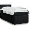 Box spring postel s matrací 80x200 cm textil [3286501] (Barva Tmavě šedá)