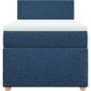 Box spring postel s matrací 80x200 cm textil [3286501] (Barva Tmavě šedá)