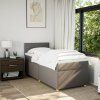 Box spring postel s matrací 80x200 cm textil [3286501] (Barva Tmavě šedá)