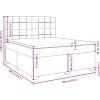 Box spring postel s matrací 180x200 cm samet [3290980] (Barva Černá)