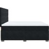 Box spring postel s matrací 180 x 200 cm samet [3290980] (Barva Černá)