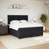 Box spring postel s matrací 180x200 cm samet [3290980] (Barva Černá)