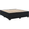 Box spring postel s matrací 180x200 cm samet [3290980] (Barva Černá)