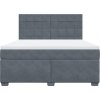 Box spring postel s matrací 180 x 200 cm samet [3290980] (Barva Černá)