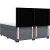 Box spring postel s matrací 180 x 200 cm samet [3290980] (Barva Černá)
