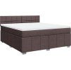 Box spring postel s matrací 180x200 cm textil [3287148] (Barva Tmavě šedá)
