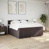 Box spring postel s matrací 180x200 cm textil [3287148] (Barva Tmavě šedá)