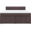 Box spring postel s matrací 180x200 cm textil [3287148] (Barva Tmavě šedá)