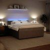 Box spring postel s matrací 180x200 cm samet [3290101] (Barva Tmavě šedá)