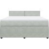 Box spring postel s matrací 180x200 cm samet [3290101] (Barva Tmavě šedá)