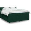 Box spring postel s matrací 180x200 cm samet [3290101] (Barva Tmavě šedá)