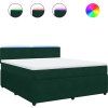 Box spring postel s matrací 180x200 cm samet [3290101] (Barva Tmavě šedá)