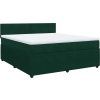 Box spring postel s matrací 180x200 cm samet [3290101] (Barva Tmavě šedá)
