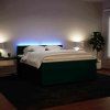 Box spring postel s matrací 180x200 cm samet [3290101] (Barva Tmavě šedá)