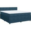 Box spring postel s matrací 180x200 cm samet [3290101] (Barva Tmavě šedá)
