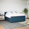 Box spring postel s matrací 180x200 cm samet [3290101] (Barva Tmavě šedá)