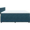 Box spring postel s matrací 180x200 cm samet [3290101] (Barva Tmavě šedá)