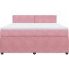 Box spring postel s matrací 180x200 cm samet [3290101] (Barva Tmavě šedá)
