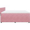 Box spring postel s matrací 180x200 cm samet [3290101] (Barva Tmavě šedá)