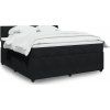 Box spring postel s matrací 180x200 cm samet [3290101] (Barva Tmavě šedá)