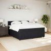 Box spring postel s matrací 180x200 cm samet [3290101] (Barva Tmavě šedá)