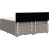 Box spring postel s matrací 180x200 cm textil [3289462] (Barva Tmavě šedá)