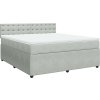 Box spring postel s matrací 180x200 cm samet [3290122] (Barva Modrá)
