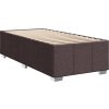 Box spring postel s matrací 80x200 cm textil [3289198] (Barva Tmavě hnědá)