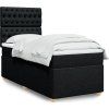 Box spring postel s matrací 80x200 cm textil [3291115] (Barva Tmavě šedá)