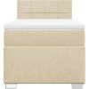 Box spring postel s matrací 80x200 cm textil [3285719] (Barva Taupe)