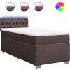 Box spring postel s matrací 80x200 cm textil [3288027] (Barva Krémová)