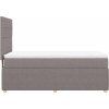 Box spring postel s matrací 80x200 cm textil [3291884] (Barva Tmavě šedá)