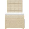 Box spring postel s matrací 80x200 cm textil [3291884] (Barva Tmavě šedá)
