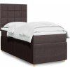 Box spring postel s matrací 80x200 cm textil [3291884] (Barva Tmavě šedá)