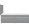 Box spring postel s matrací 80x200 cm textil [3293422] (Barva Tmavě šedá)