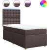 Box spring postel s matrací 80x200 cm textil [3293422] (Barva Tmavě šedá)