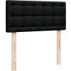 Box spring postel s matrací 80x200 cm textil [3288031] (Barva Černá)