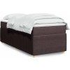 Box spring postel s matrací 80x200 cm textil [3285525] (Barva Světle šedá)
