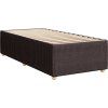 Box spring postel s matrací 80x200 cm textil [3285525] (Barva Světle šedá)